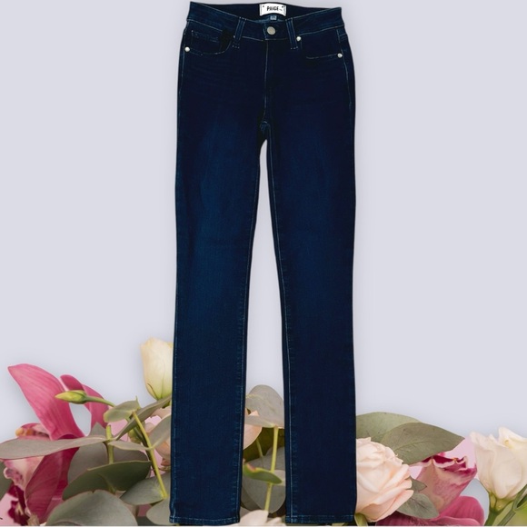 NWOT PAIGE Denim ‘Skyline’ Skinny Jeans in “Azaria” Wash Size 24 - Picture 2 of 16